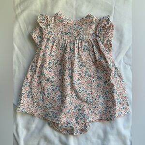 H&M Pink and Blue Floral Kids Blouse